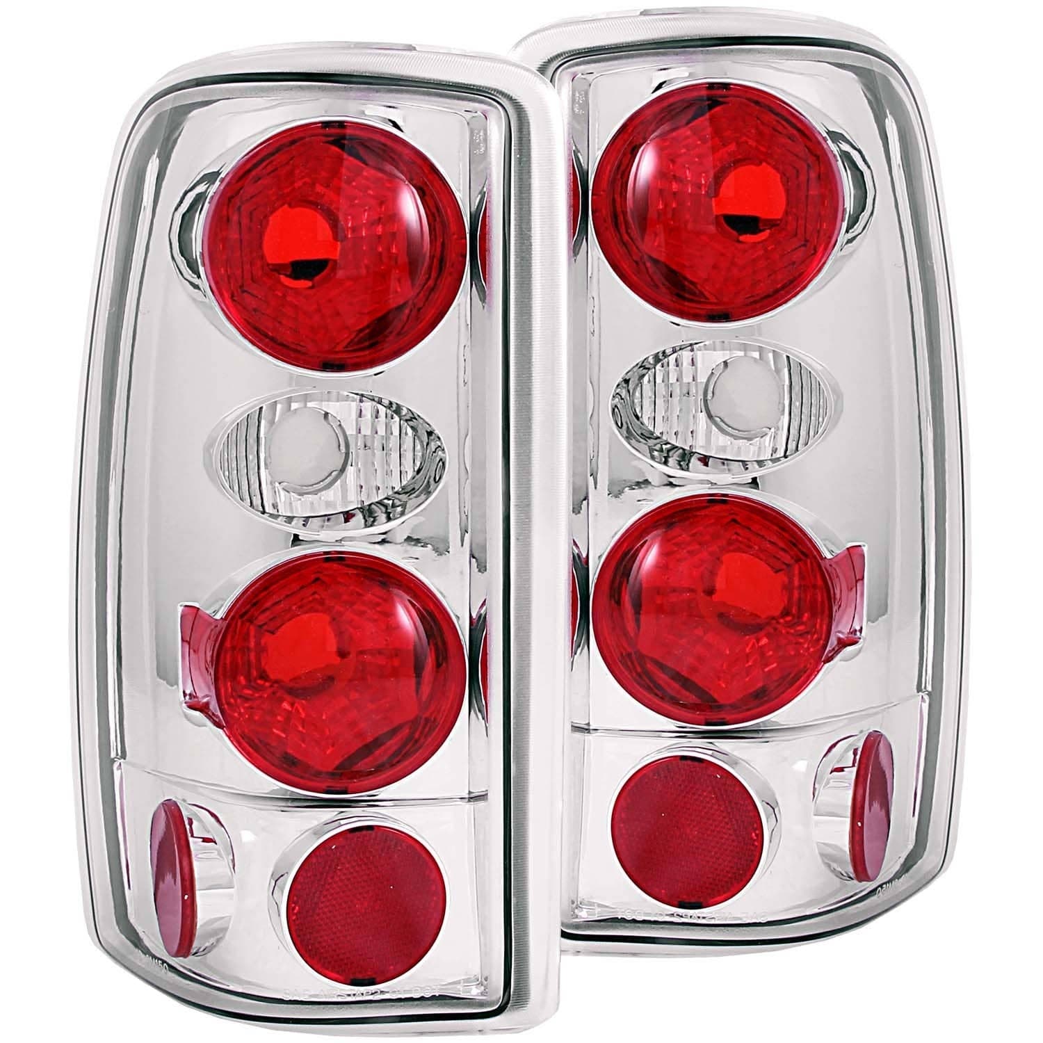 Anzo 211008 Crystal Black LED Tail Lights — Chevy Silverado
