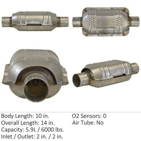 Eastern Catalytic Universal Converter — 2.25" Inlet