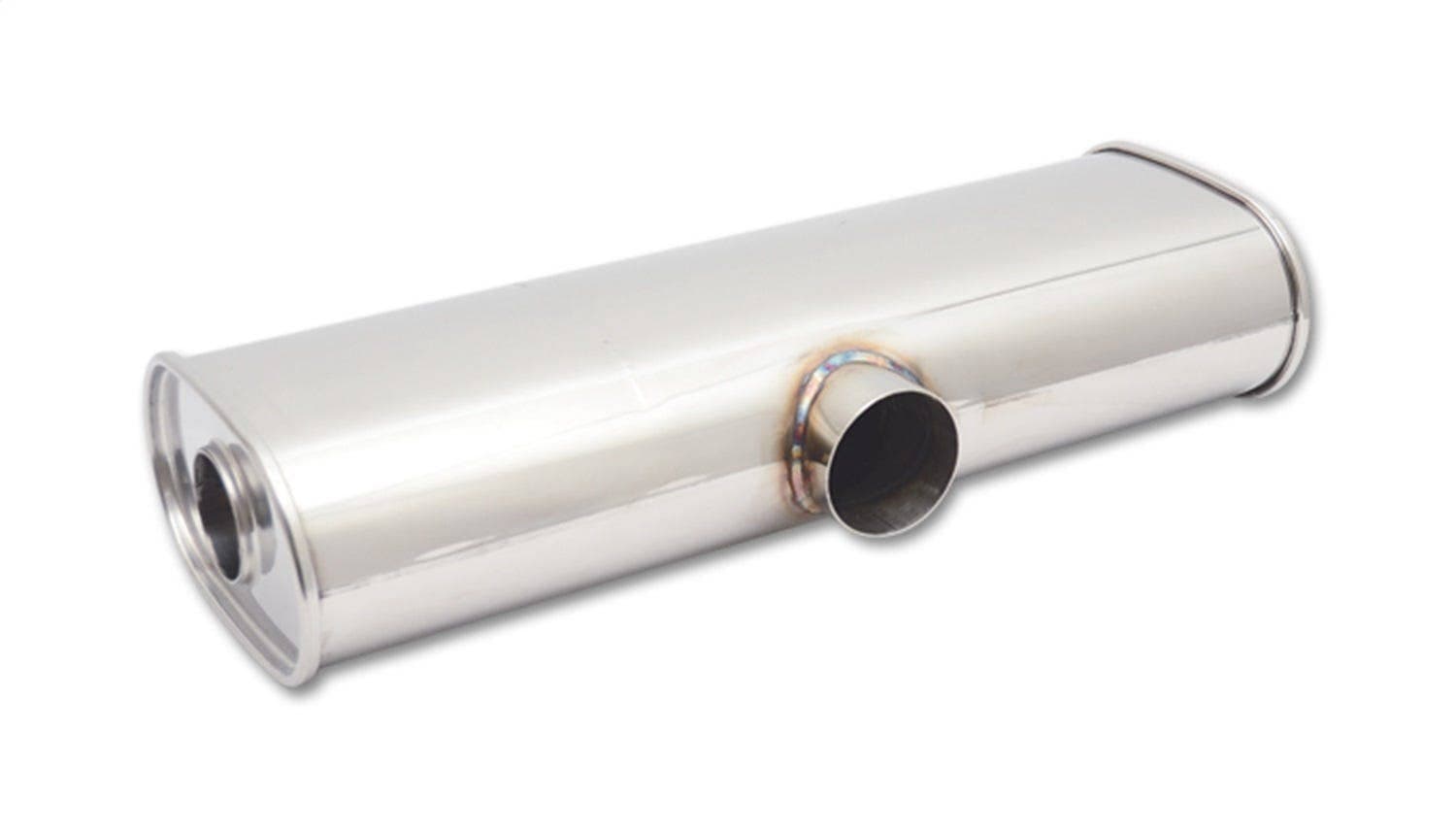 Transverse Oval Universal Muffler, 3.00" Single I.D. x 2.50" Dual I.D.