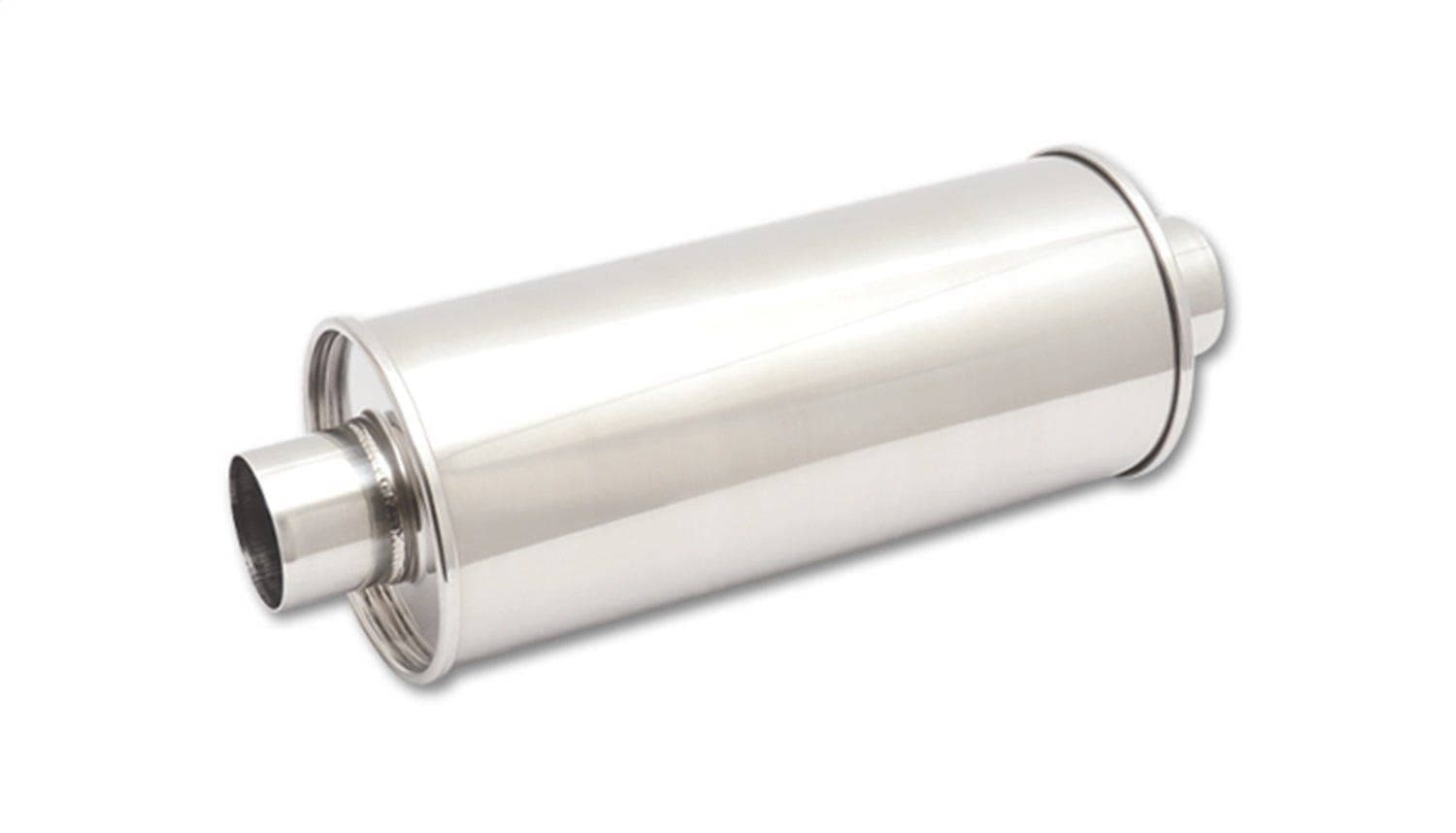 STREETPOWER Round Muffler, 3" inlet/outlet (Center-Center)