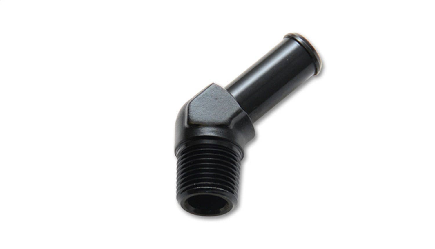 Male NPT to Hose Barb Adapter, 45 Degree; NPT Size: 1/2" Hose Size: 5/8"