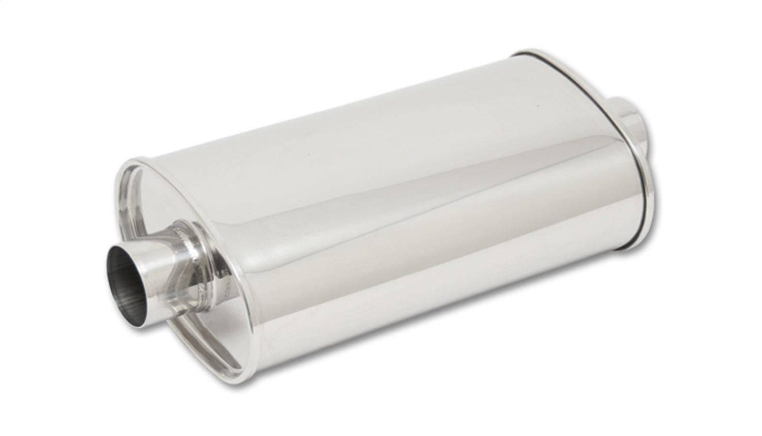 STREETPOWER Oval Muffler, 3.5" inlet/outlet (Center-Center)