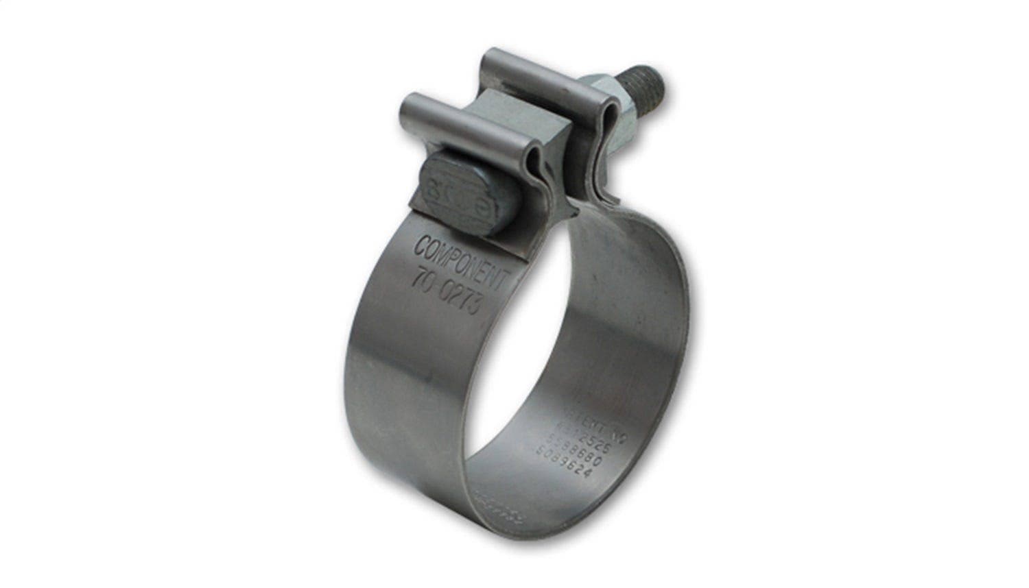 Stainless Steel Seal Clamp for 2" O.D. Tubing (1.25" Wide Band)