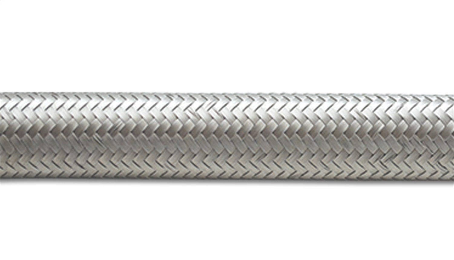 10ft Roll of Stainless Steel Braided Flex Hose; AN Size: -12; Hose ID 0.68"