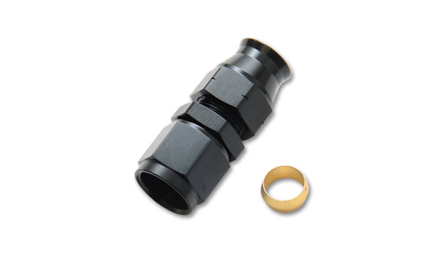 Tube to Female AN Adapter with Brass Olive Inserts, -6AN, Tube Size - 0.3125"