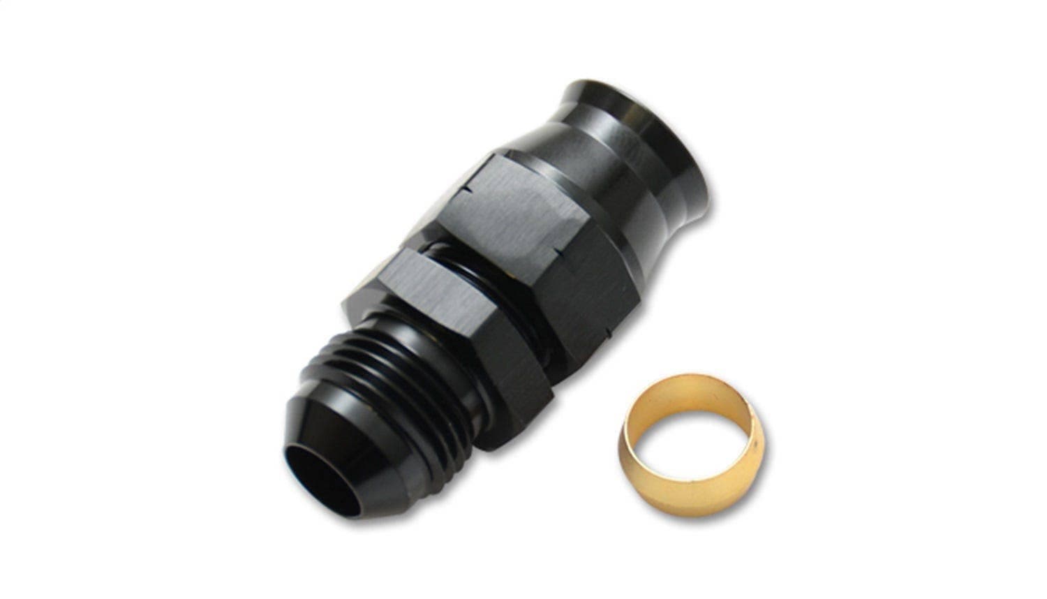 Tube to Male AN Adapter with Brass Olive Inserts, -6AN, Tube Size - 0.375"