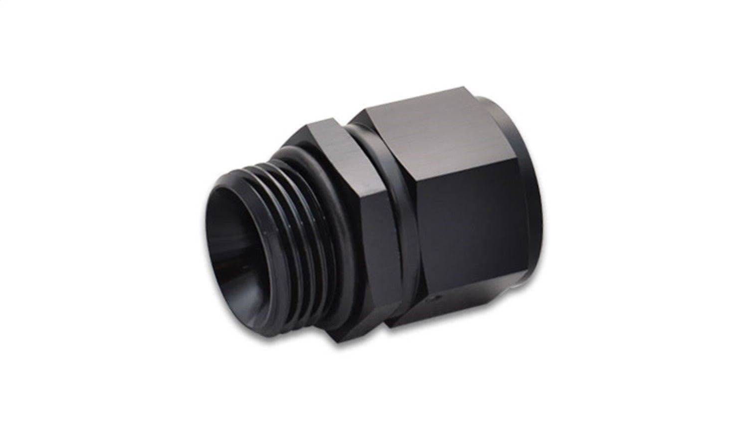 Female AN Flare to Male ORB Adapter; Female AN Size: -8AN; Male ORB Thread Size: 6 ORB (9/16" - 18)