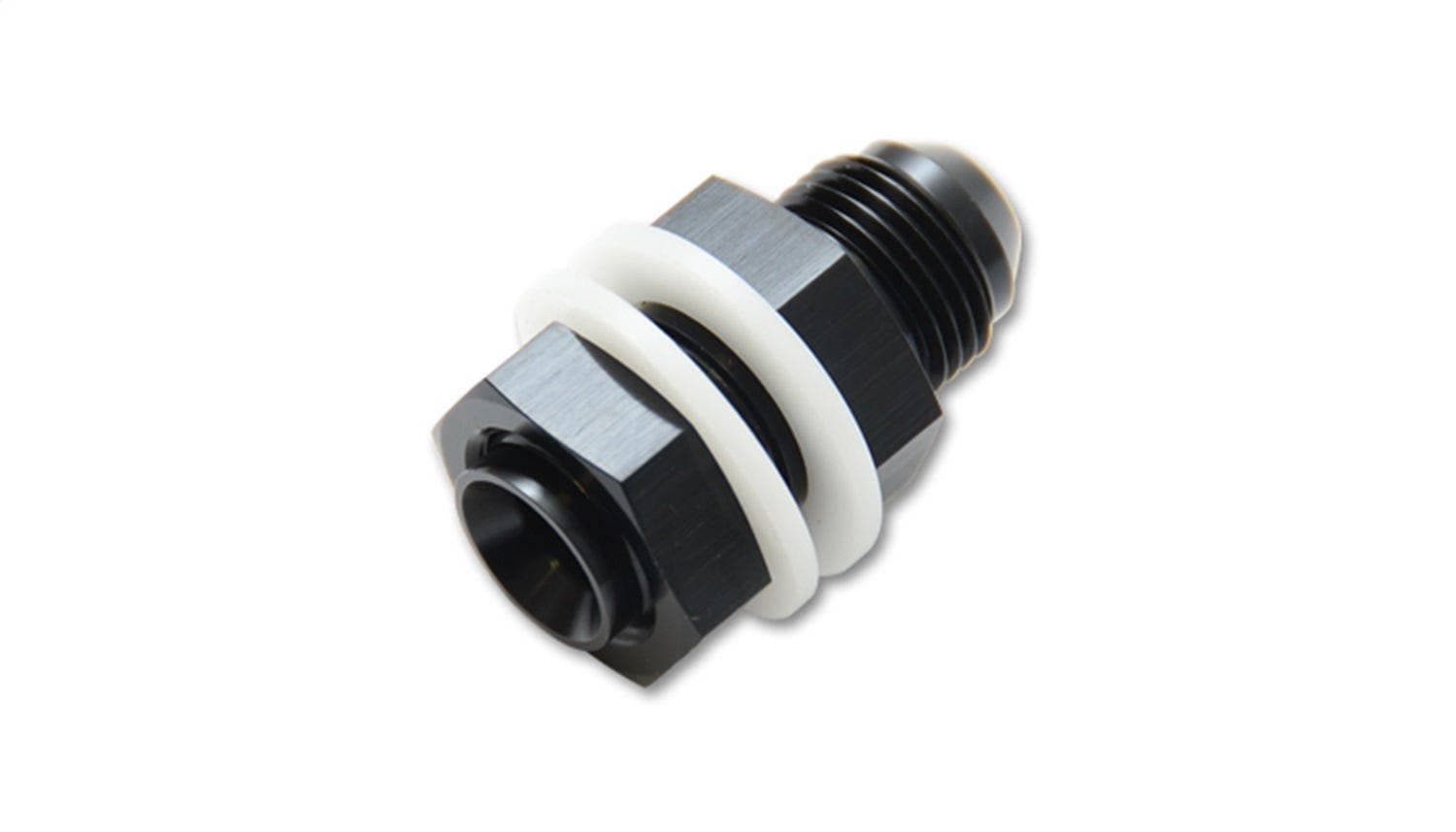 Fuel Cell Bulkhead Adapter Fitting; Size: -10AN (With 2 PTFE Crush Washers & Nut)