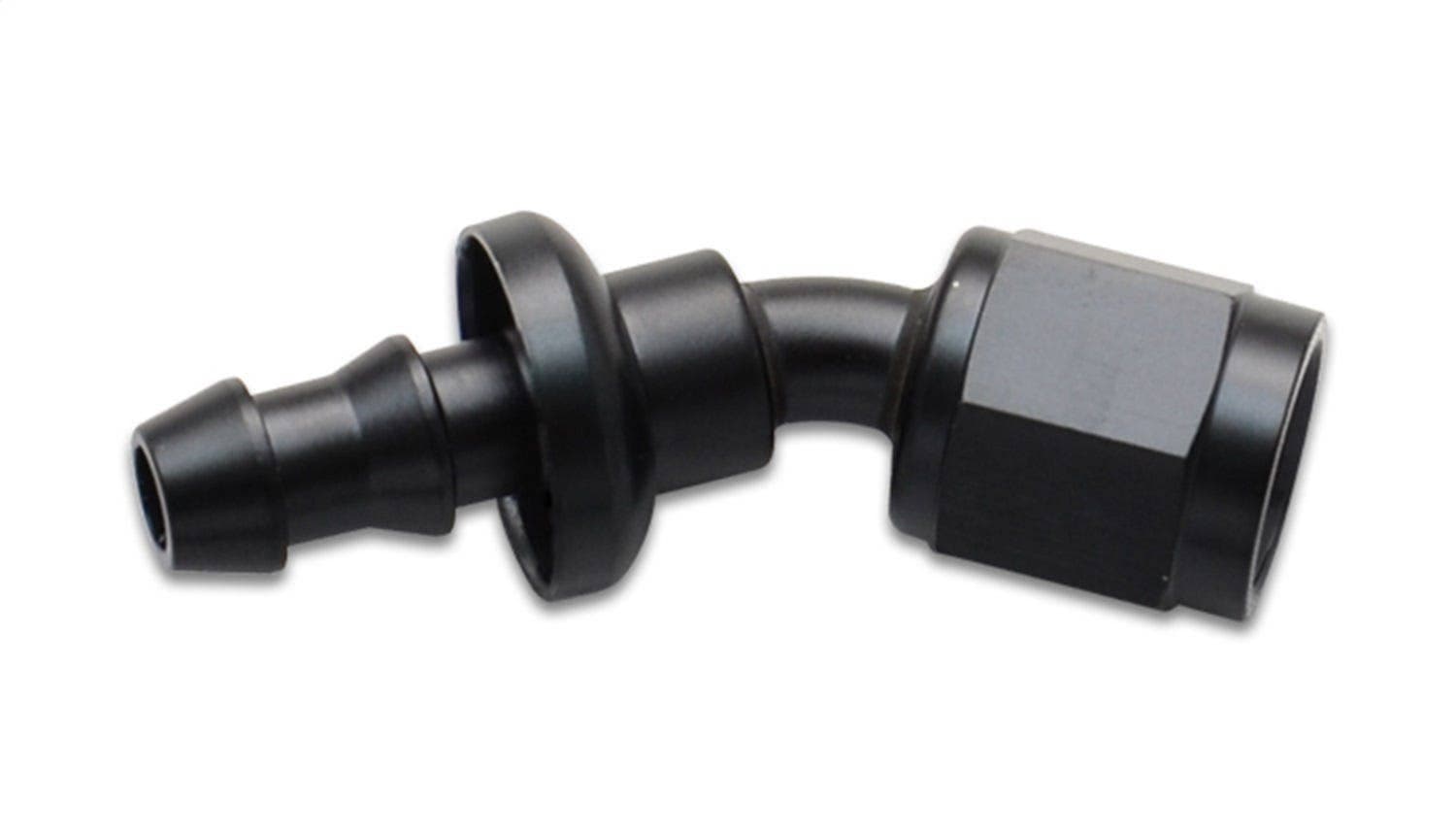 Push-On 30 Degree Hose End Elbow Fitting; Size: -4AN