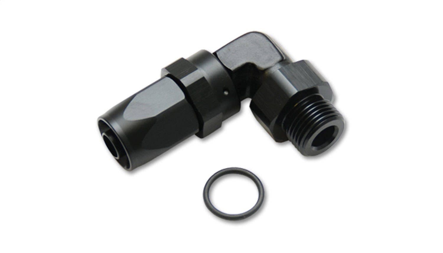 Male Hose End Fitting, 90 Degree; Size: -10AN; Thread: (12) 1-1/6"-12